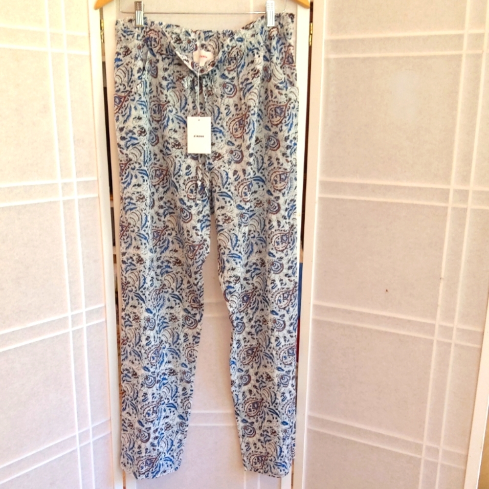 XIRENA white floral paisley pants